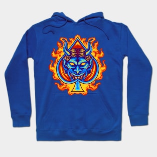 Firey Oni Mask Hoodie